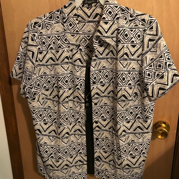 2xl ladies over n under shirt black n white - Picture 1 of 1